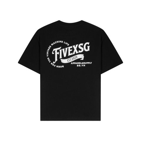 FIVEX CORE TEE - BLACK