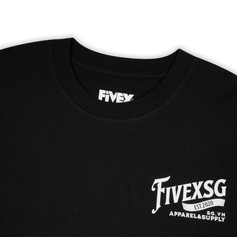 FIVEX CORE TEE - BLACK
