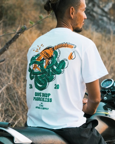 FIVEX ONE DROP TEE - WHITE