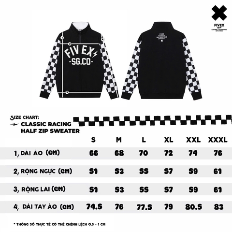 FIVEX CLASSIC RACING HALF ZIP