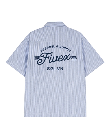 FIVEX BLUE STRIPE WORK SHIRT