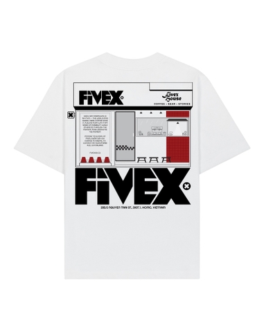 FIVEX HOUSE TEE - WHITE