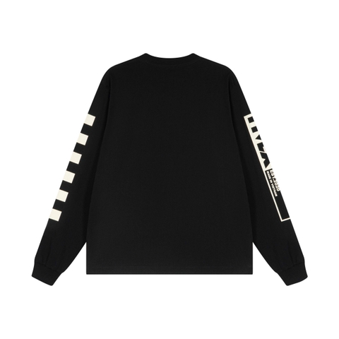 FIVEX LONG SLEEVE TEE -BLACK