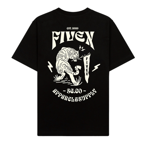 FIVEX TEE SKULL CLASSIC - BLACK