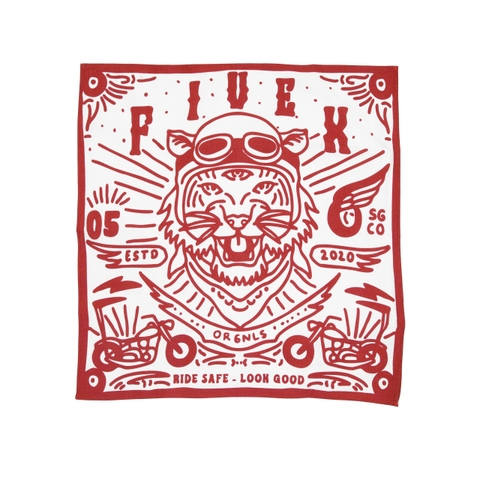FIVEX BANDANA TIGER - RED