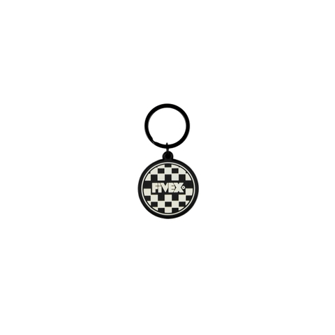 FIVEX RUBBER KEYCHAIN - Round