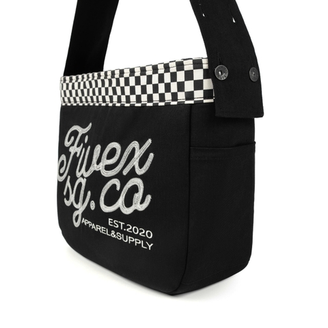 FIVEX NEWSPAPER BAG - BLACK
