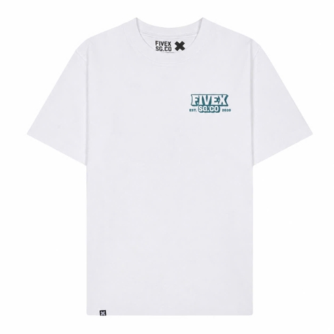 FIVEX TEE TYPO V4 - WHITE