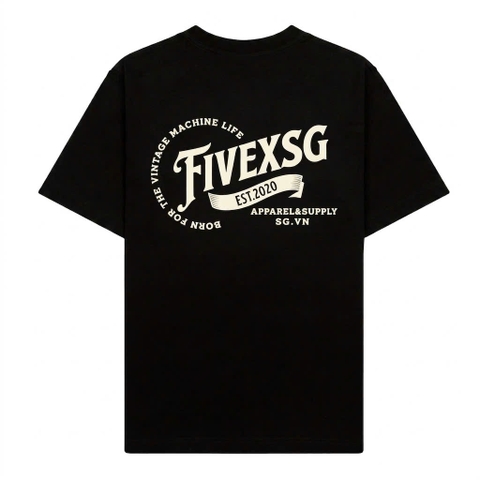 FIVEX CORE TEE - BLACK