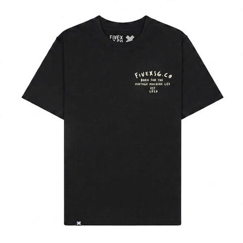 FIVEX PANTHER RIDER TEE - BLACK
