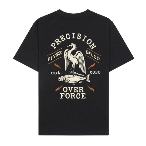 FIVEX HERON STRIKE TEE - BLACK