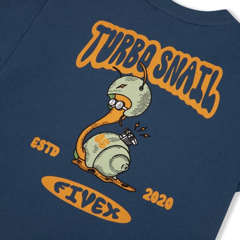 FIVEX KID TEE TURBO SNAIL - BLUE