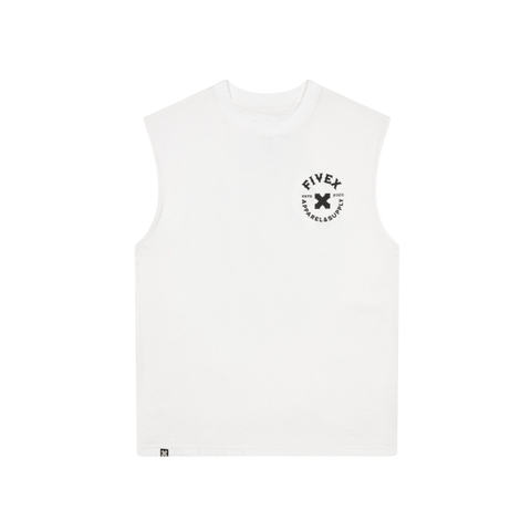 FIVEX TANK TOP EMBLEM - WHITE