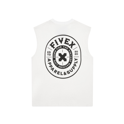 FIVEX TANK TOP EMBLEM - WHITE