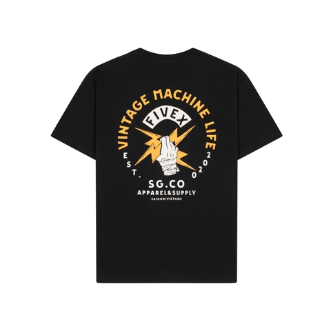 FIVEX TEE THUNDER - BLACK