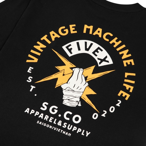 FIVEX TEE THUNDER - BLACK