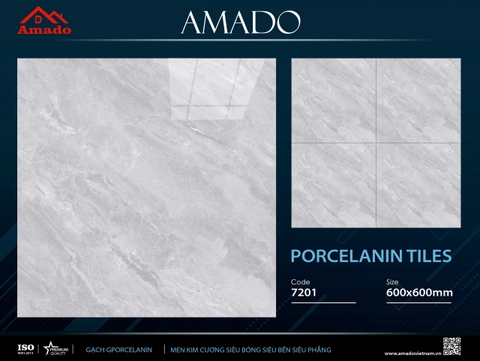 GẠCH LÁT NỀN 60 X 60 AMADO XƯƠNG PORCELAIN TILES