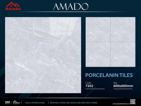 GẠCH LÁT NỀN 60 X 60 AMADO XƯƠNG PORCELAIN TILES