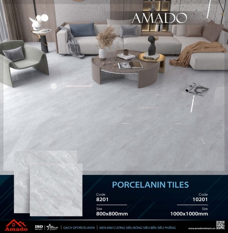 GẠCH LÁT NỀN 80 X 80 AMADO XƯƠNG PORCELAIN TILES