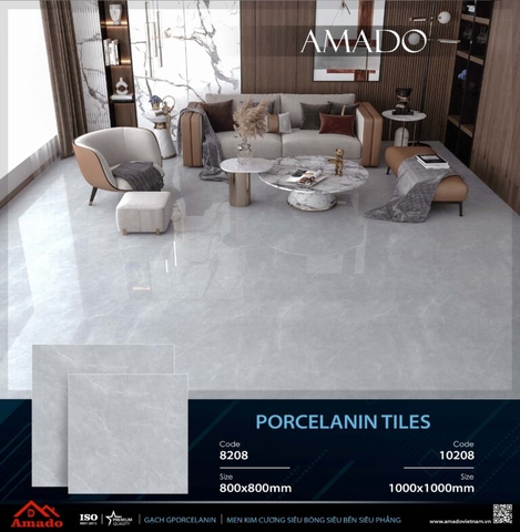 GẠCH LÁT NỀN 80 X 80 AMADO XƯƠNG PORCELAIN TILES