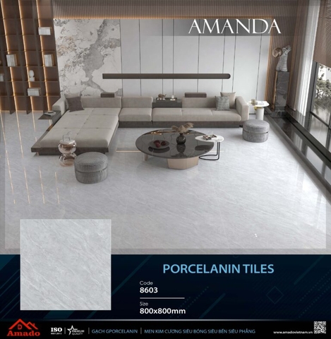 GẠCH LÁT NỀN 80 X 80 AMADO XƯƠNG PORCELAIN TILES