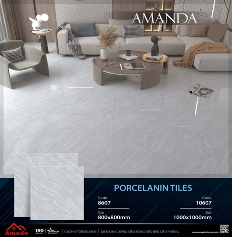 GẠCH LÁT NỀN 80 X 80 AMADO XƯƠNG PORCELAIN TILES
