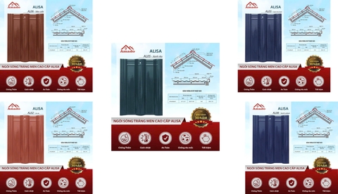 NGÓI SÓNG TRÁNG MEN CAO CẤP ALISA