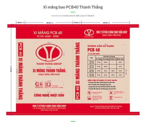 Xi măng PCB40 Thành Thắng