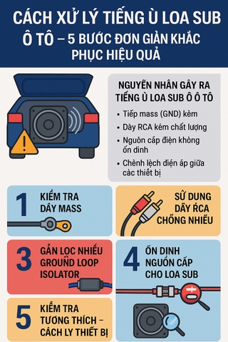 Cách Xử Lý Tiếng Ù Khi Đấu Loa Sub Ô Tô – Hướng Dẫn Chi Tiết Cho Người Dùng