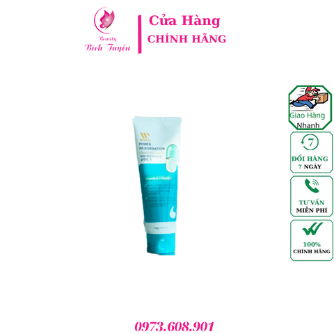 Sữa Rửa Mặt Nâng Cơ Wskin Power Rejuvenation Cleansing Foam Vitamin E + Elastin