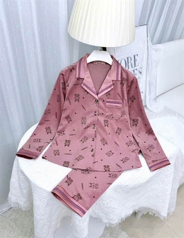 Y615B Nhung tuyết tay dài HỒNG con thỏ cổ PJM