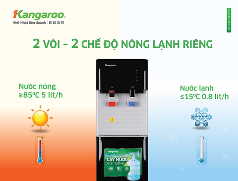 Cây nước nóng lạnh hút bình Kangaroo KG57A3