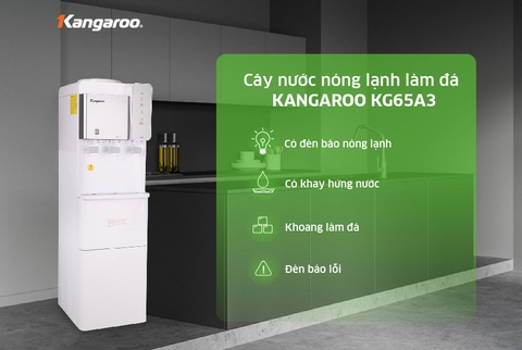 Cây nước nóng lạnh úp bình làm đá Kangaroo KG65A3