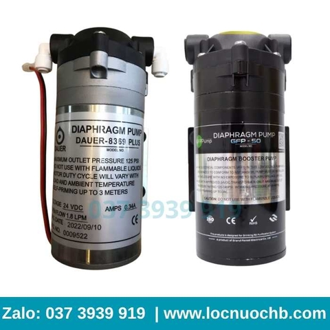 Bơm tăng áp 24V máy lọc nước RO, NANO