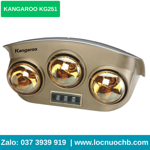 Đèn sưởi nhà tắm 3 bóng Kangaroo KG251