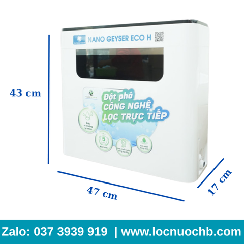 Máy lọc nước 9 cấp NANO GEYSER ECO H9