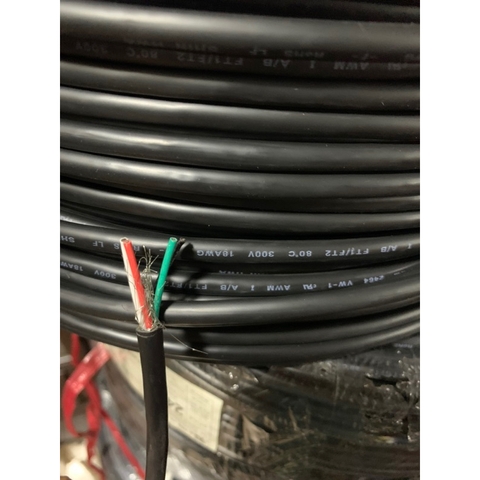 Dây cáp điện 4lõi 0.5  4x0.5 có bọc kim chống nhiễu( hàng tốt)