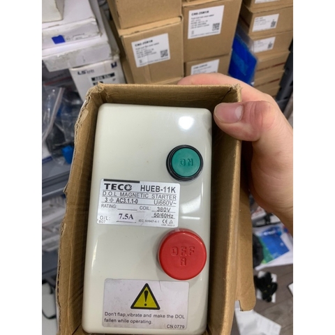 (CHÍNH HÃNG) HỘP KHỞI ĐỘNG TỪ ĐẤU SẴN TECO HUEB - 11K