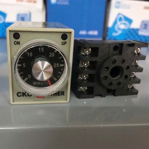 [Combo) Rơ le thời gian AH3-3 220V 24V 6s 10s 30s 60s 10m 30m 60m