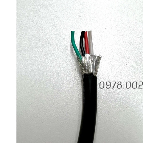 Dây tín hiệu 4x1.0mm2 có bọc kim chống nhiễu. dây 4 lõi 1.0