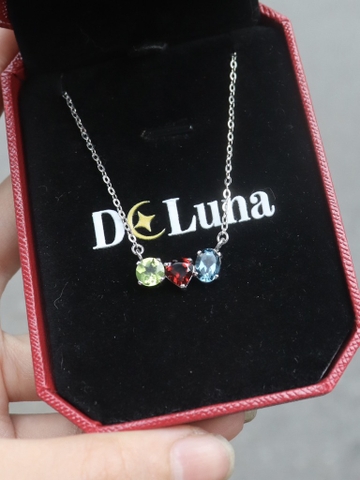 [CUS] Dây Chuyền ThreeStone De Luna