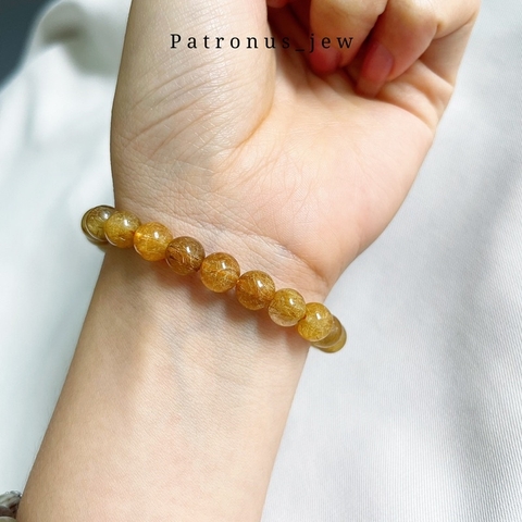 Vòng Tay Thạch Anh Tóc Vàng 8mm De Luna