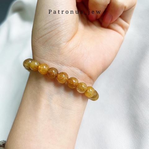 Vòng Tay Thạch Anh Tóc Vàng 8mm De Luna