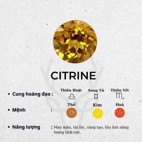 Vòng Tay Thạch Anh Vàng De Luna