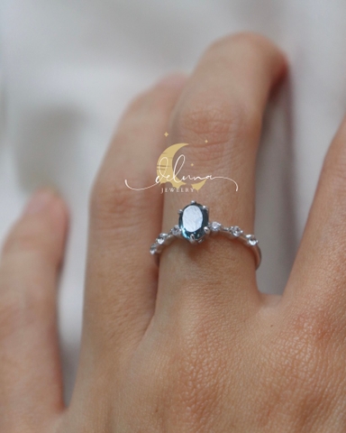 Nhẫn Princess Topaz London De Luna