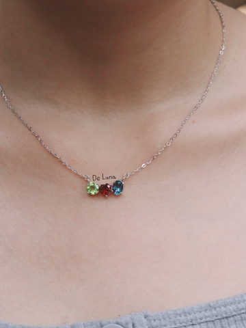 [CUS] Dây Chuyền ThreeStone De Luna