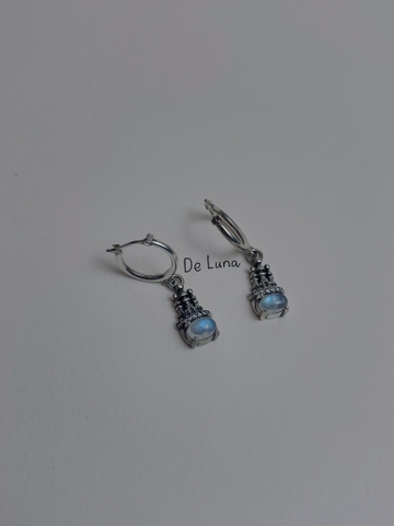 Bông Tai Treo Castle Moonstone