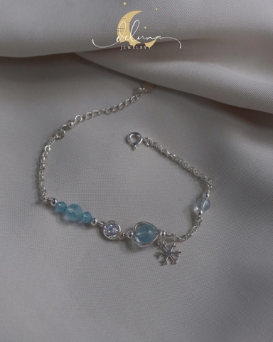 Vòng Tay Sweetheart Aquamarine De Luna