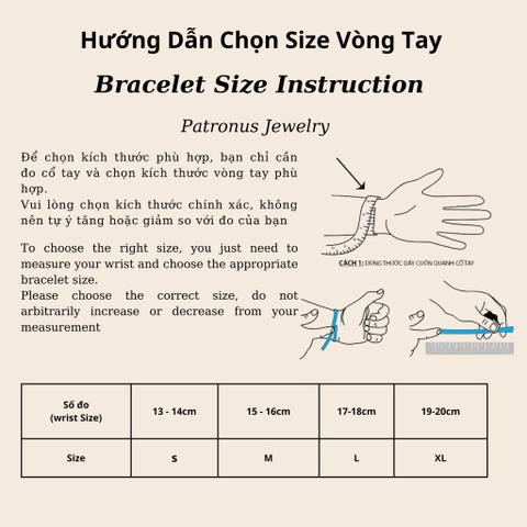 Vòng Tay Lu Thống Phối Đồng Điếu Aquamarine De Luna