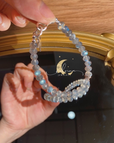 Vòng Tay Darkness Labradorite 6mm De Luna